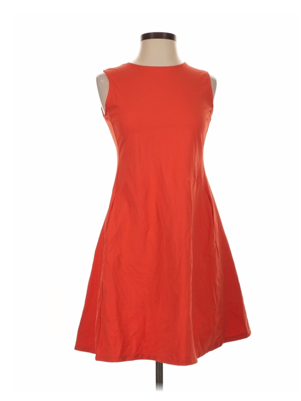 Women’s Sleeveless A-Line Dress in Bright Red